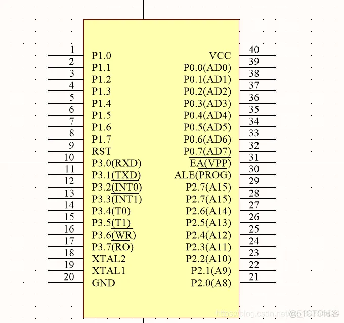 Altium Designer 18 速成实战 第三部分 原理图的绘制 （二十三）实例绘制原理图--AT89C51_AT89C51原理图绘制_29